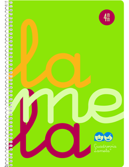 CUADERNO ESPIRAL 4º 80H 90G 4MM VERDE CUADROVIA PP